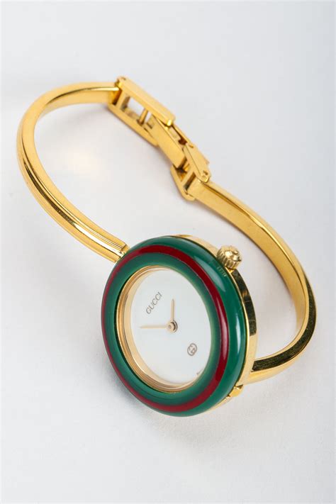 vintage gucci bangle bezel watch|Gucci watch bezel interchangeable.